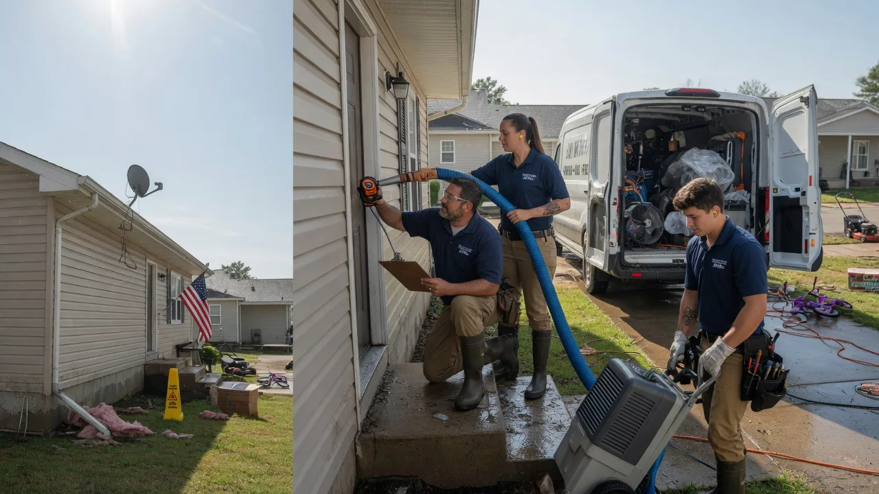 Ceiling Water Damage Restoration in Winfield, KS near me